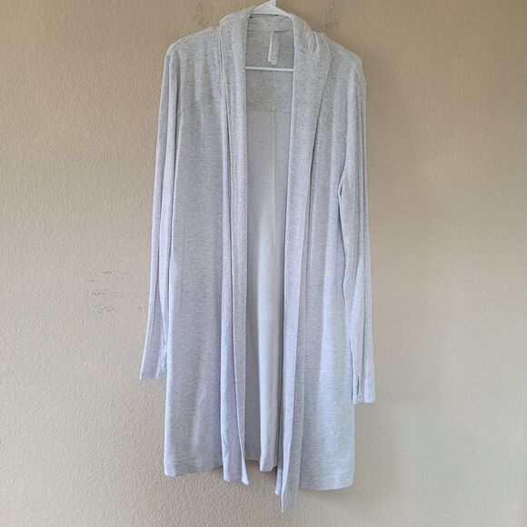 Athleta Sweaters - Athleta Compact Coaster Long Wrap Gray Heather Cardigan Sweater Size Medium